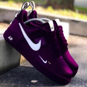 Purple Nike Air Force 1 sneakers